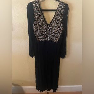 Free People Long Sleeve Boho Dress